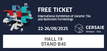       
          Mezinárodní obkladačský veletrh CERSAIE 2025 obklady, dlažba, kámen, sanita.
      