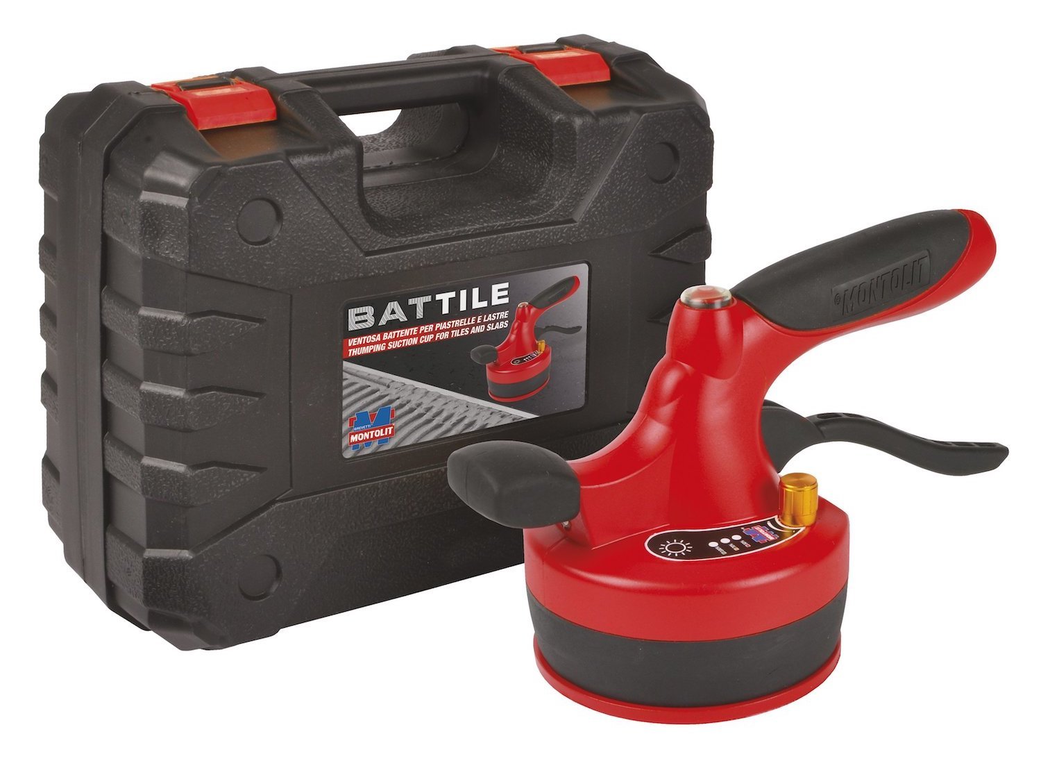 BATTILE - bateriový vibrátor s přísavkou na pokládku velkoformátové dlažby